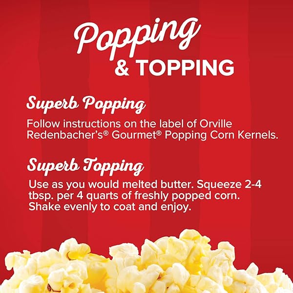ORVILLE REDENBACHER’S POPCORN OIL, BUTTER FLAVOR, 16 FL OZ