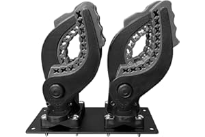 TELFAIR Gun Rack Compatible with Can Am Defender, ATV Gun Holder, Gun Clamp, Gun Grips, Gun Mount