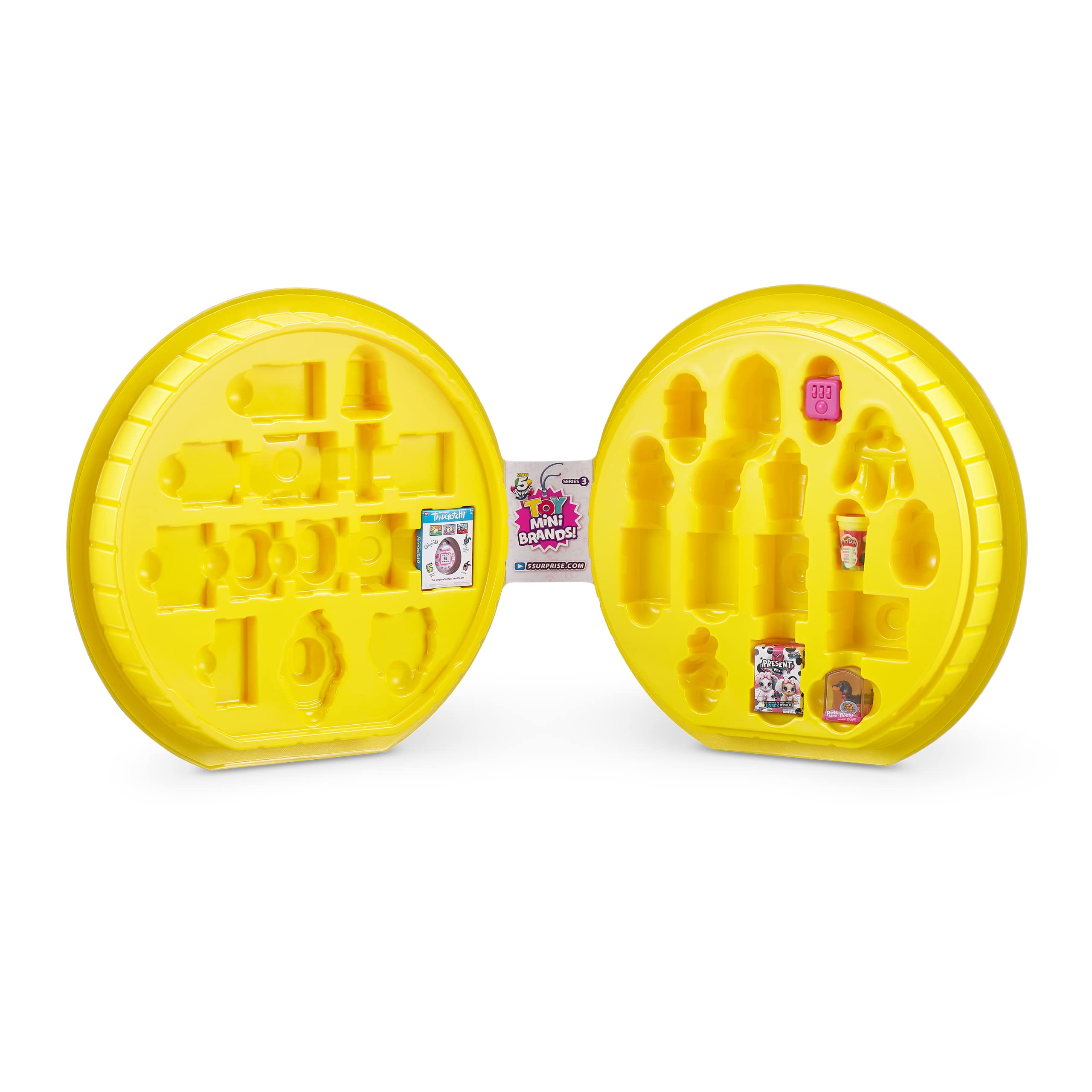 5 Surprise Toy Mini Brands Series 3 Collector's Kit by ZURU (3 Capsules + 1 Collector's Case) Amazon Exclusive Mystery Capsule Real Miniature Brands Collectibles