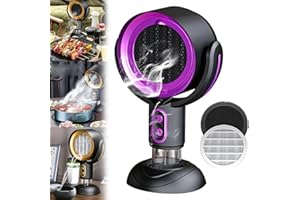 STALKLENE Purifier for Smoke, Smoke out Fan, for Smoking Indoors, Rechargeable Air Pur-ifier, smoke Away Purifier (Purple-Plug In)