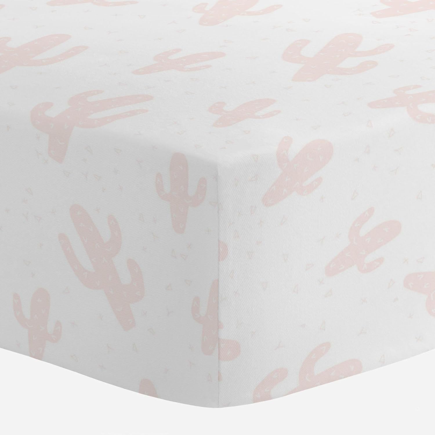 cactus fitted crib sheet
