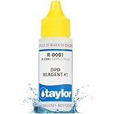 Taylor Reagent #1 .75 oz R-0001-A | Dropper Refill Tests Chlorine and Bromine Sanitizer Levels in Pools &amp; Spas, Replace Annually