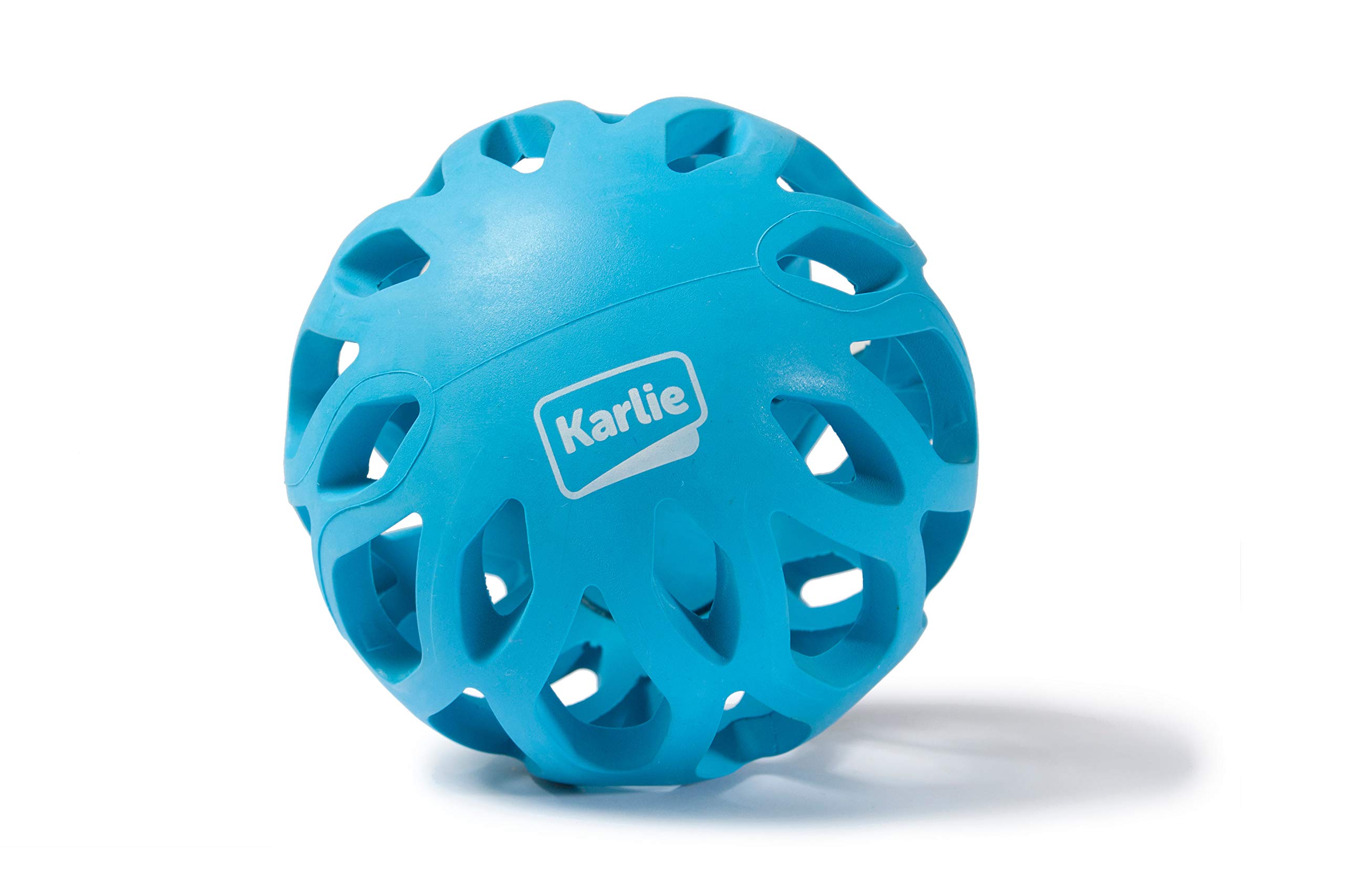 Karlie GRID PLAYBALL, RUBBER KOKO, BLUE, 11 X 11 X 19, 5 CM, M