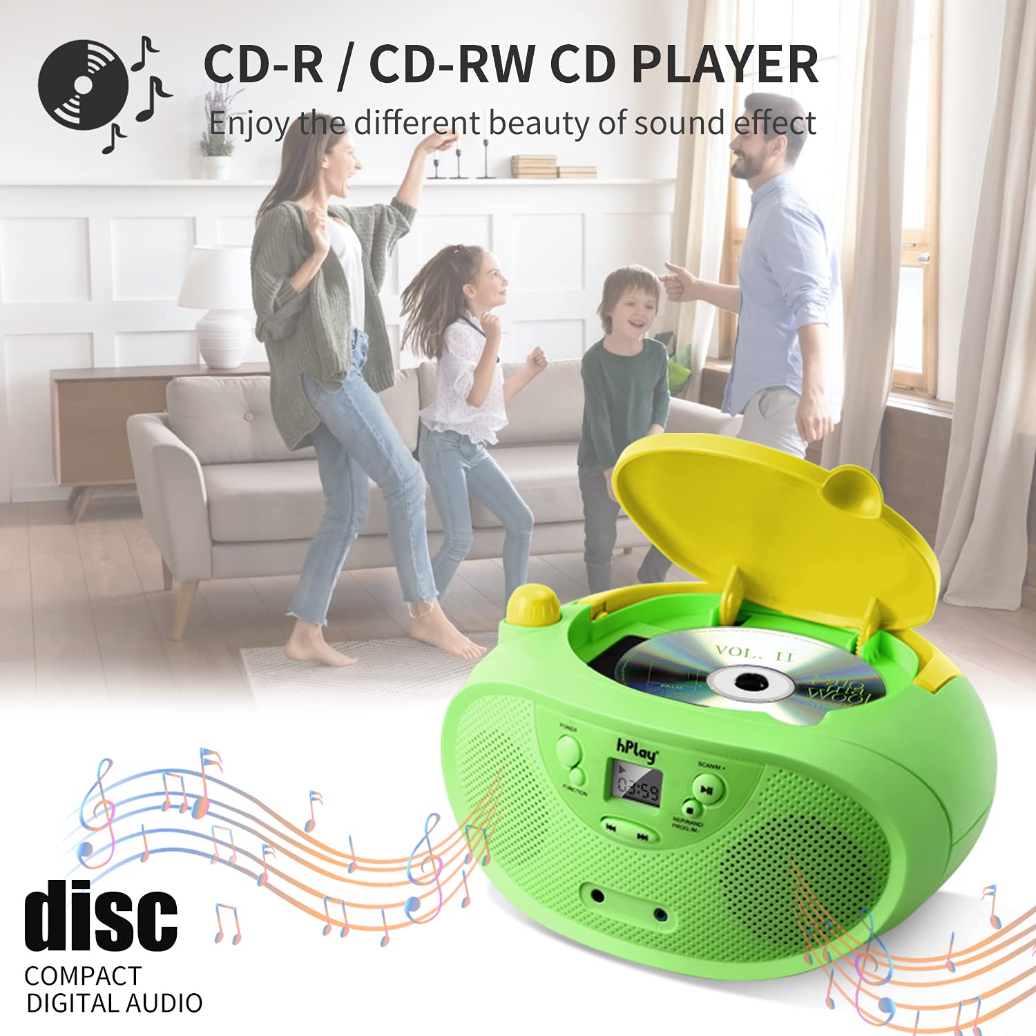 Mua Gummy GC04 Portable CD Player Boombox with AM FM Stereo Radio Kids ...