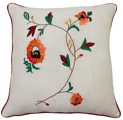 Amazon Com S4sassy Home Decor Floral Embroidered Pillow Case