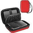 ProCase Hard Drive Case 2.5 Inch for Elements WD My Passport Canvio Basics Seagate Backup Plus Slim Expansion 1TB 2TB 3TB 4TB, Portable External Hard Drive Carrying Case -Red
