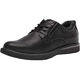 Nunn Bush mens Bayridge Plain Toe Lightweight Leather Lace- Up Oxford, Black, 8.5 Wide US