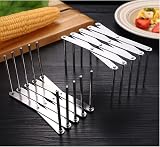 XIONGXIAOZHI Adjustable Stainless Steel Rib Holder & Storage Rack for Kitchen view 6
