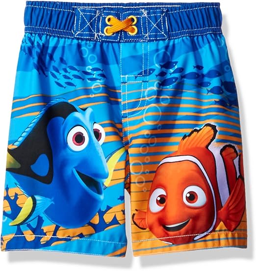Disney Toddler Boys' Finding Nemo Swim Trunk, Blue, 2T