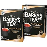 Barry's Tea 80ct Black Tea | Master Blend | Imported Irish Tea | 2 Pack | Family Owned &amp; Operated | Recyclable Packaging | Compostable Tea Bags | Vegan | Gluten Free | Sugar Free | Dairy Free