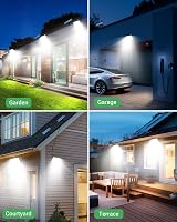 LOTMOS 342 LED Solar Security Lights Outdoor Motion Sensor Remote 3 Modes Cool view 7