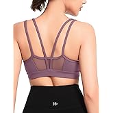 Yvette Sports Bra Lightweight Cloud Series for Women Mesh Splicing Style