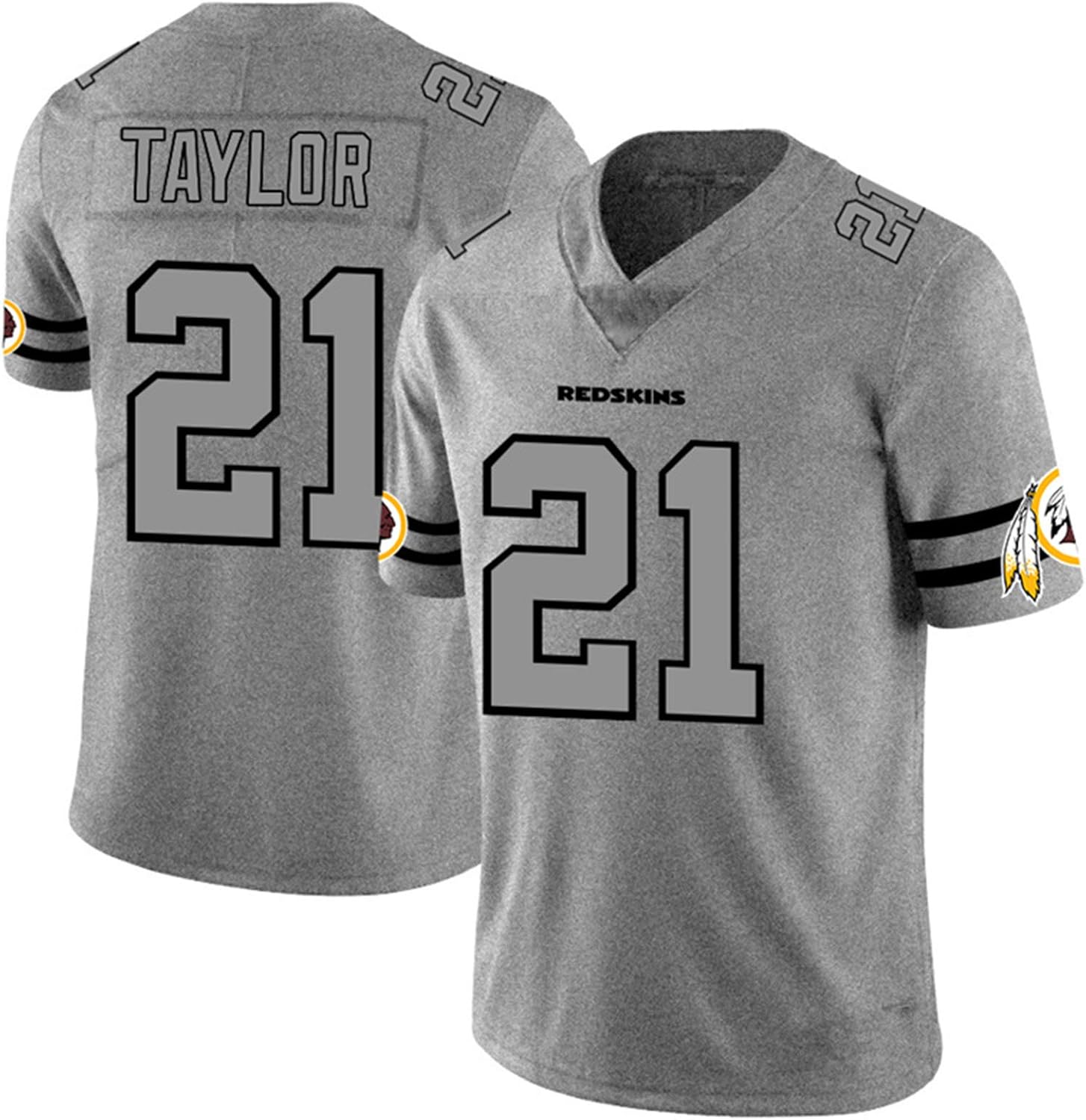 American Football Jersey Herren Washington Football Team 21 Graues RugbyTrikot, schnell