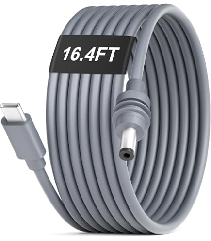 Starlink Mini cable USB C a CC de 9.85 pies / 9.8 ft, cable de alimentación Starlink Mini Dc funciona con fuente PD de 65 W, entrada USB tipo C de