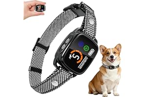 ETACCU Dog Bark Collar for Small Dogs，Waterproof Rechargeable Digital Ultrasonic Bark Collars,Anti Barking Collar with 6 Adjustable Sensitivity Levels for Large Medium Small Dogs