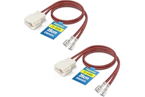 NAPONAL 72-9300 Speaker Harness,Thicker and Longer Speaker Wire Cable,Professional Car Door Speaker Wiring Harness Adapter Connector Plug for Mazda Nissan Sentra Subaru WRX Volkswagen Chevrolet Suzuki(2PCS)