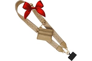 Save the Girls Original Clip and Go Phone Strap Pattern - Crossbody Phone Strap Chain with Zipper Wallet Pouch