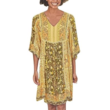Robe Droite Fluide Col V Vintage Robe Soirée Jupe Droite