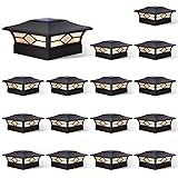 Solar Post Cap Lights Outdoor 16pack, Waterproof