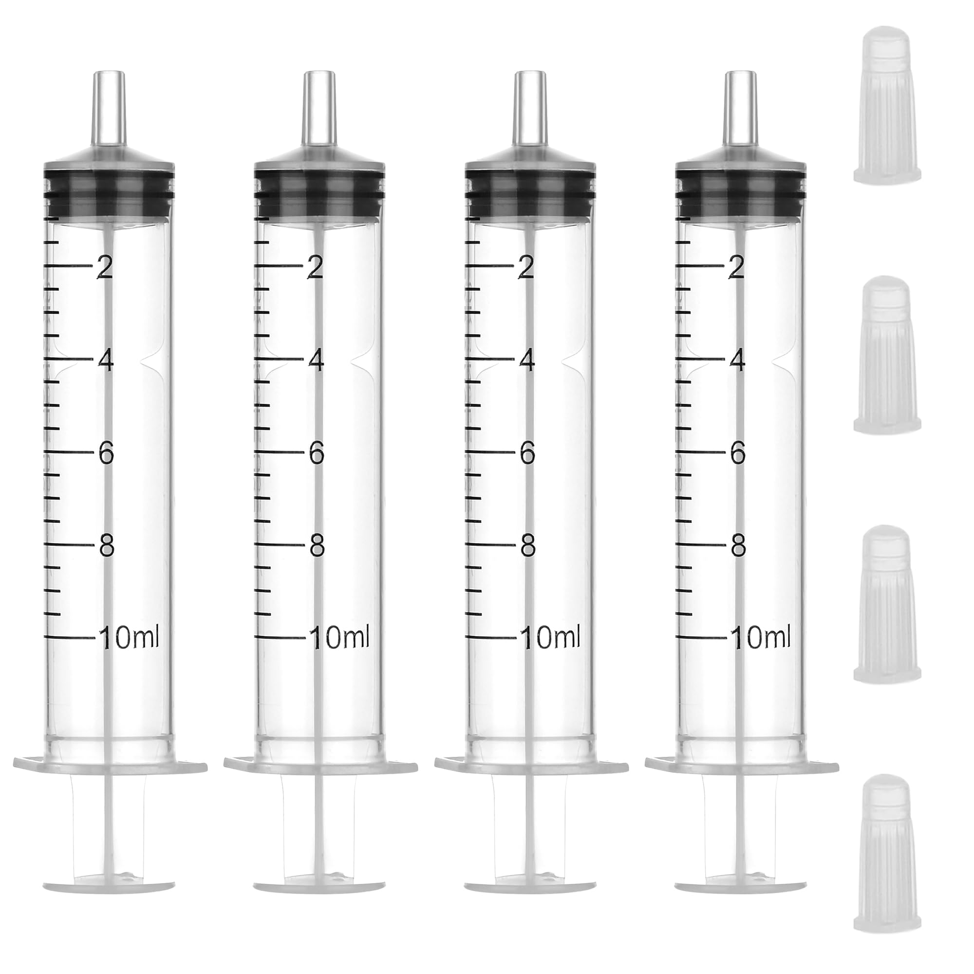 Photo 1 of 10 Pack 10ml Syringes for Liquid with Cap,Colostrum Syringe Individually Wrapped for Pet Feeding,Oral,Scientific Labs