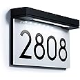 MAXvolador Solar Powered Address Sign House Numbers Waterproof, 3-Color - View #5