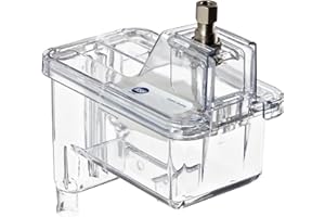 Robert Manufacturing - 107-2211-N 107 Series Bobby Brass Valve Reservoir Assembly, 1/4" Compression Nut Inlet x Free Flow Outlet, 0.052" Orifice, 125 psi Pressure