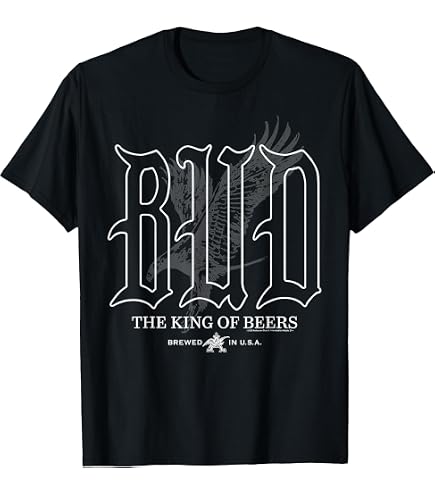 Amazon.com: Budweiser mens Classic Budweiser Can Label T Shirt