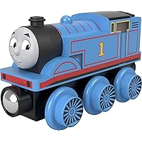 Thomas & Friends Wooden Railway Toy Train Thomas Push-Along Wood Engine for Toddlers & Preschool Kids Ages 2+ Years