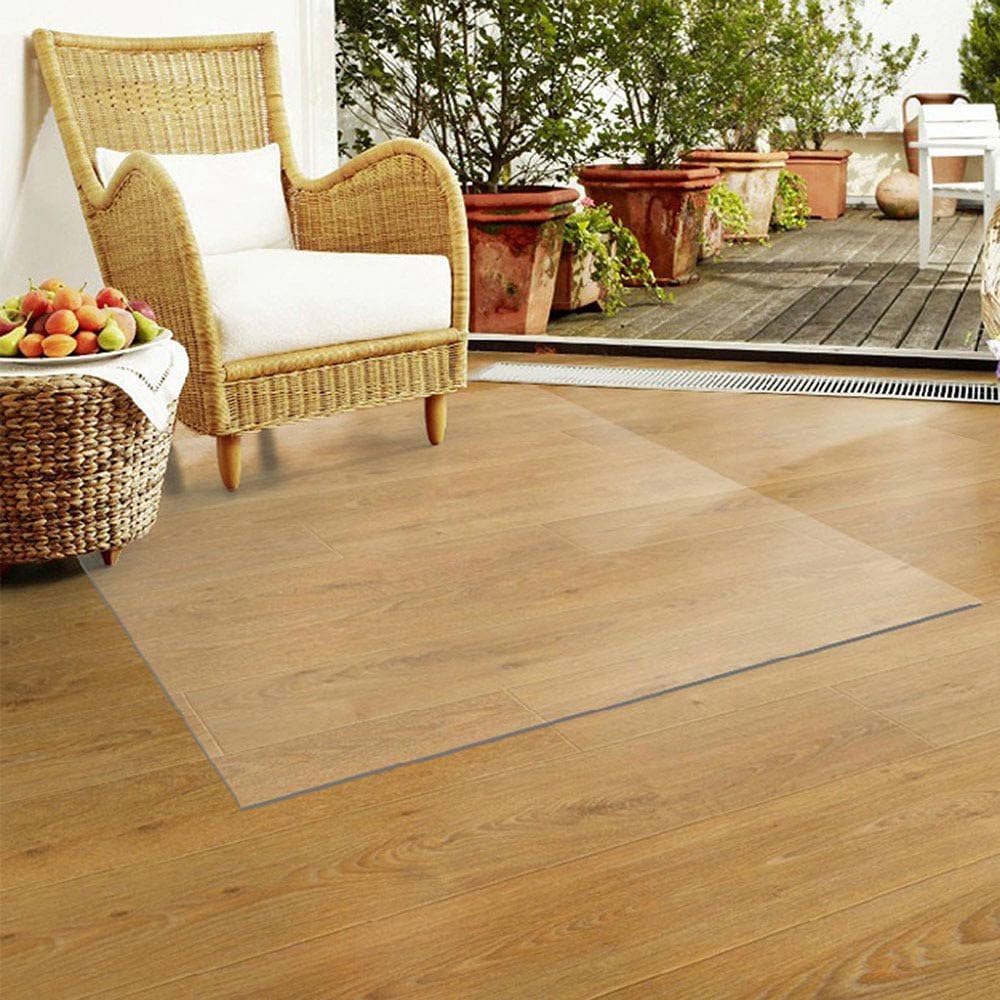 Clear Plastic Table Cover Protector - Rectangular Vinyl Roll for use as Kitchen Dining Room Table Cloth, Desk Pad, Kitchen and Floor Mat, Outdoor Party Tablecloth, Picnic Mat, Carpet Cover (60"x36"): Kitchen & Dining