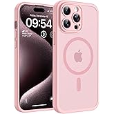 TOCOL Magnetic for iPhone 15 Pro Max Case, Upgraded Full Camera Protection, Compatible with Magsafe, Drop Protection, Translu