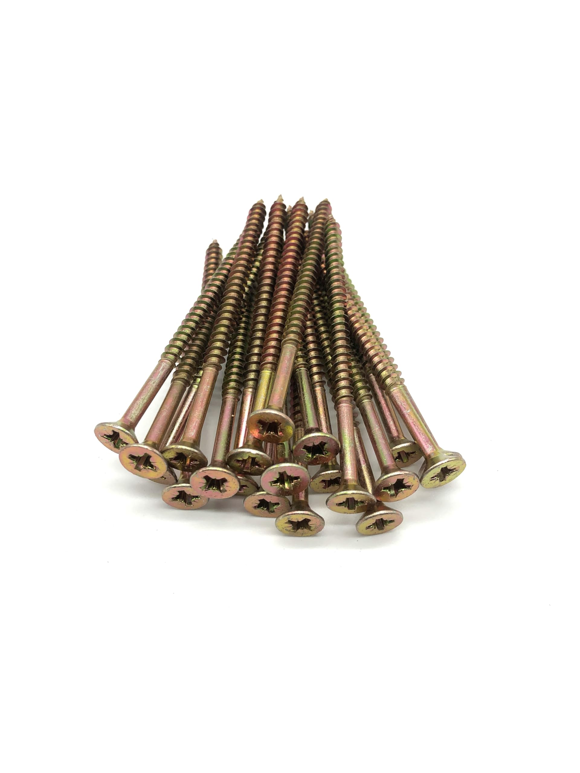 100 Pcs Box of Wood Screws 6mm x 100mm Double Countersunk Premium Easy Drive Woodscrews