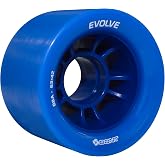 Bont Evolve Professional-Grade Indoor Roller Skate Wheels - High-Performance Polyurethane Speed Wheel Set - Blue 88A - Set of 4 wheels (Blue 88A)