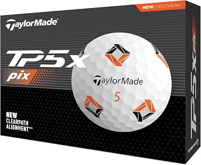 TaylorMade TM24 TP5x Pix Golf Balls 12 Pack White