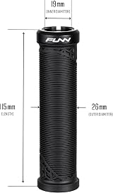 Funn Hilt JR Mountain Bike Grips 19mm Lock On Blue 115mm Youth view 3