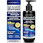 Listarfe Dandruff Shampoo, Anti-Fungal Shampoo for Psoriasis & Seborrheic Dermatitis – Scalp Treatment for Itching, Flaking & Redness Relief for Men and Women, 300ML (Green Tea)