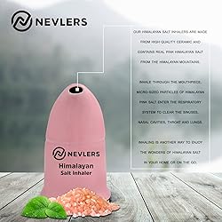 Nevlers Himalayan Salt Inhaler Ceramic with 6 Oz