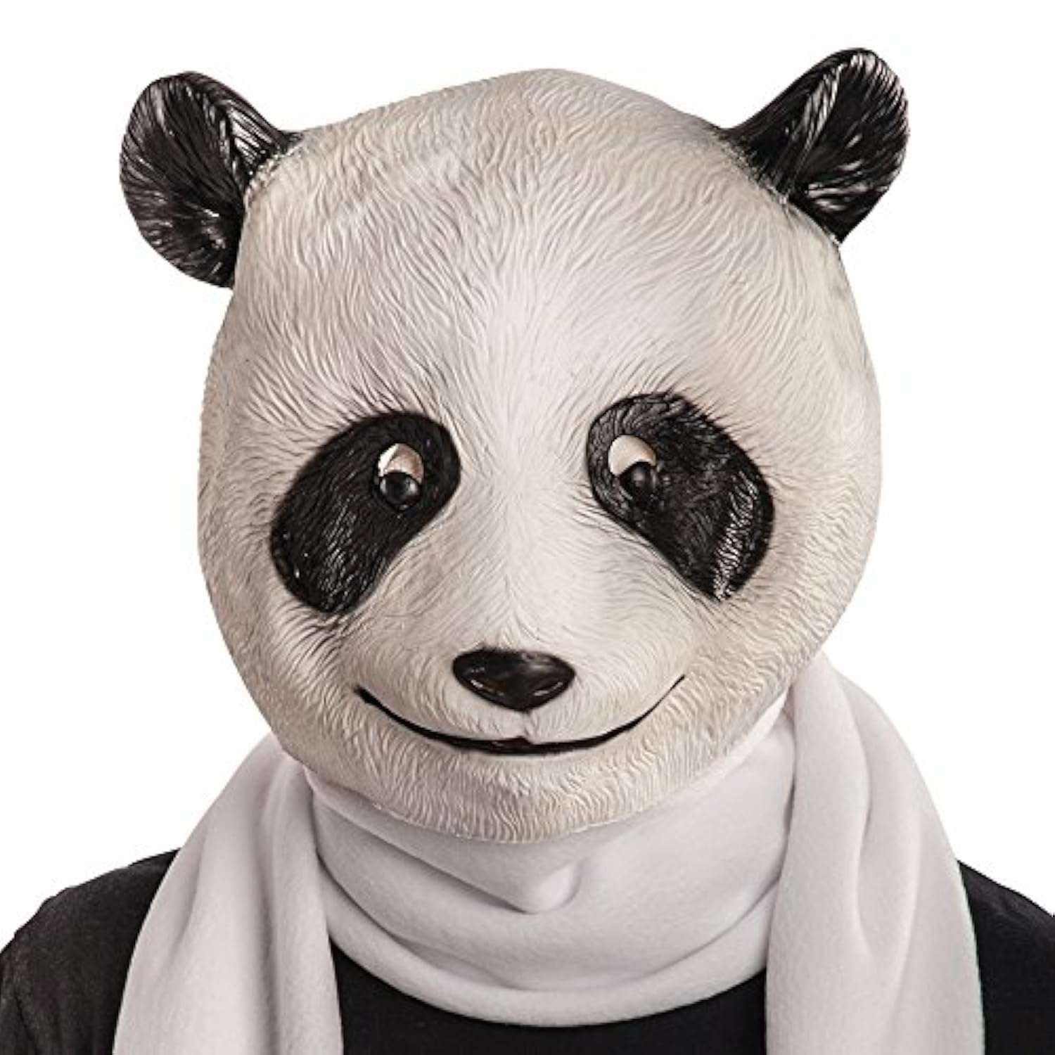 Carnival Toys 1404 Panda Latex Mask in Envelope with Stand White
