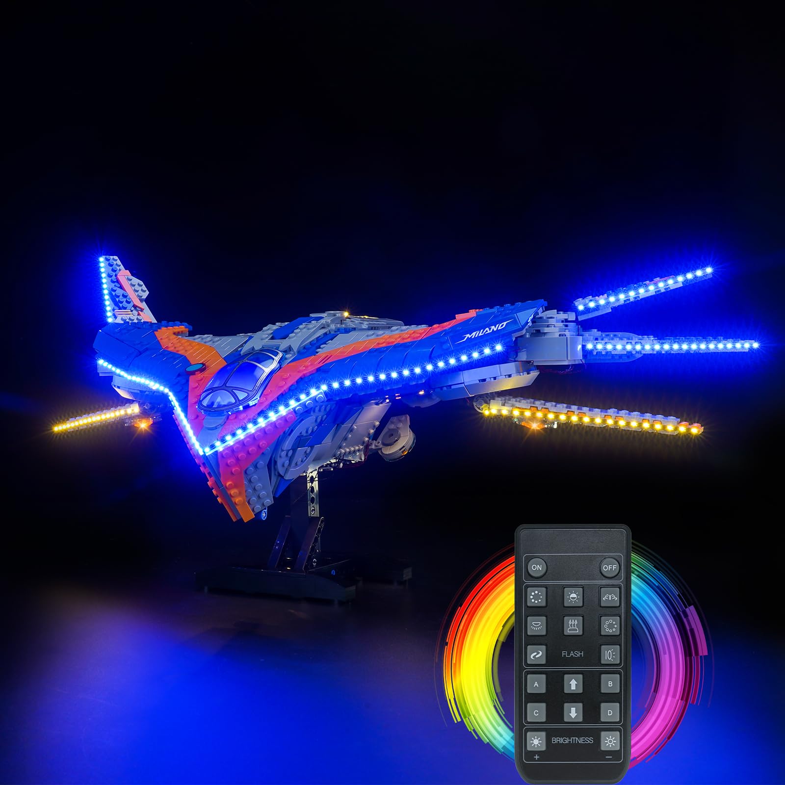 Remote Control Light Kit Compatible with Lego Guardians of The Galaxy: The Milano 76286 (No Model), Led Light Set for Guardians of The Galaxy: The Milano Creative Toys — image 1