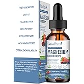 Magnesium Glycinate Liquid Drops with L-Theanine, Ashwagandha & Saffron - Herbal Sleep & Calm Support with Chamomile, Passion