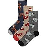 Hot Sox Women's Fuzzy BadgerBox Socks 3 Pair, Assorted, Women's 9-11 Shoe