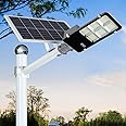 DENGMALL 6000W LED Solar Street Lights Outdoor, Dusk to Dawn Security Flood Light with Remote Control, Wireless, Waterproof, Perfect for Yard, Parking lot, Street, Garden and Garage