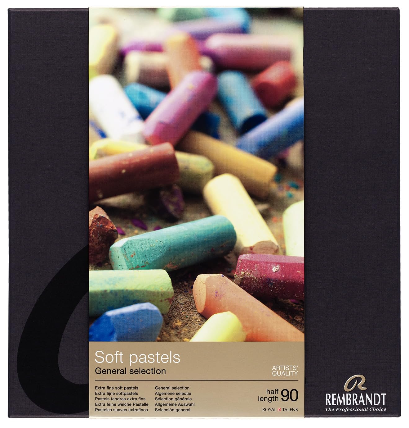 Rembrandt Professional Soft Pastel Set General Colour Selection Professional | 90 Half Pastels