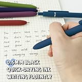 UIXJODO Gel Pen 0.5mm 5Pcs Fine Point Retractable with Metal Clip Vintage view 5