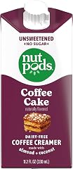 Nutpods Unsweetened Coffee Cake Creamer, 11.2 FZ