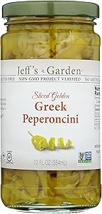 Jeff's Naturals Sliced Golden Greek Peperoncini - 12 oz