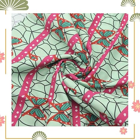 Amazon 生地 和柄 布 ブロード 格子柄 コスプレ 手作りポリエステル 手芸 服飾 手作り ハンドメイド Diy 裁縫 プレゼント コスプレ 巾約150 100cm切売カット 胡蝶c 布 生地 通販