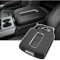 Middle Seat Console Armrest Lid - Black Replacement For Chevy Silverado GMC Sierra Suburban Tahoe Yukon