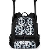 TENFLY Youth Baseball Bag, Bat Backpack for Softball, T-Ball Backpack with Shoes Compartment & Baseball Equipment & Gear