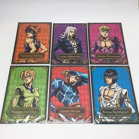 Amazon Co Jp 非売品 ジョジョの奇妙な冒険 Agf18 第5部 ブロマイド 全6種 イラストカード 会場限定特典 メディコス エンタテインメント ホビー 通販
