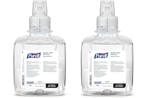 PURELL Brand HEALTHY SOAP Mild Foam, 1200 mL refill for PURELL CS6 Automatic Hand Soap Dispenser 2 count (Pack of 1) - 6574-02 - Manufactured by GOJO, Inc